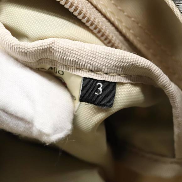 BURBERRY Nova Check Black label Hand Bag Nylon Blue Auth mr478 - Picture 12 of 16